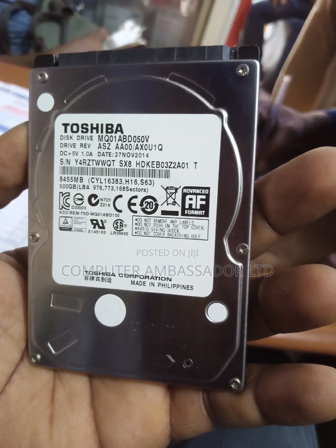 500gb Internal HDD With 100% Health