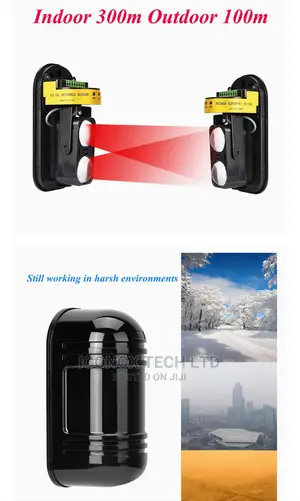 Double Beam Outdoor 100m Security Active Infrared Detector