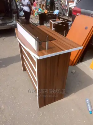 120cm Wooden Reception Table