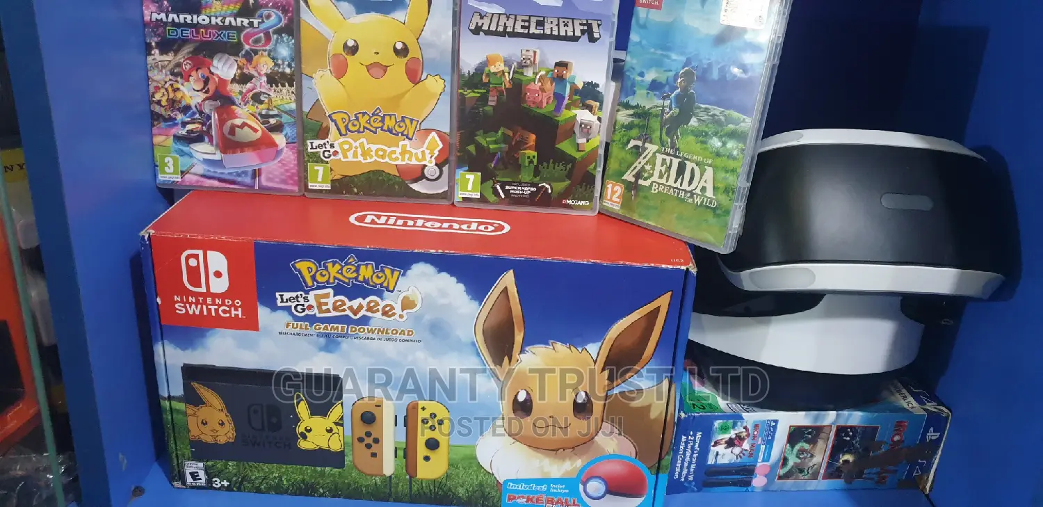 Nintendo Switch Latest/Customized + 4 Games