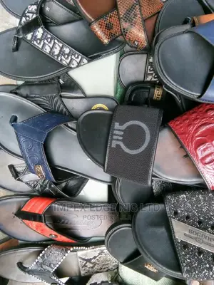 Men's Pams , Leather Slippers, Slip Ons