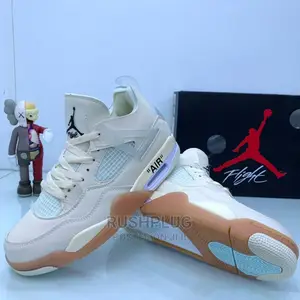 Air Jordan 4 Retro Sail” Sneakers
