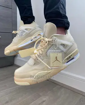Air Jordan 4 Retro Sail” Sneakers