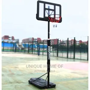 Movable Basketball Post With Roller Tires