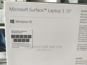 New Laptop Microsoft Surface Laptop 8GB Intel Core I5 SSD 256GB