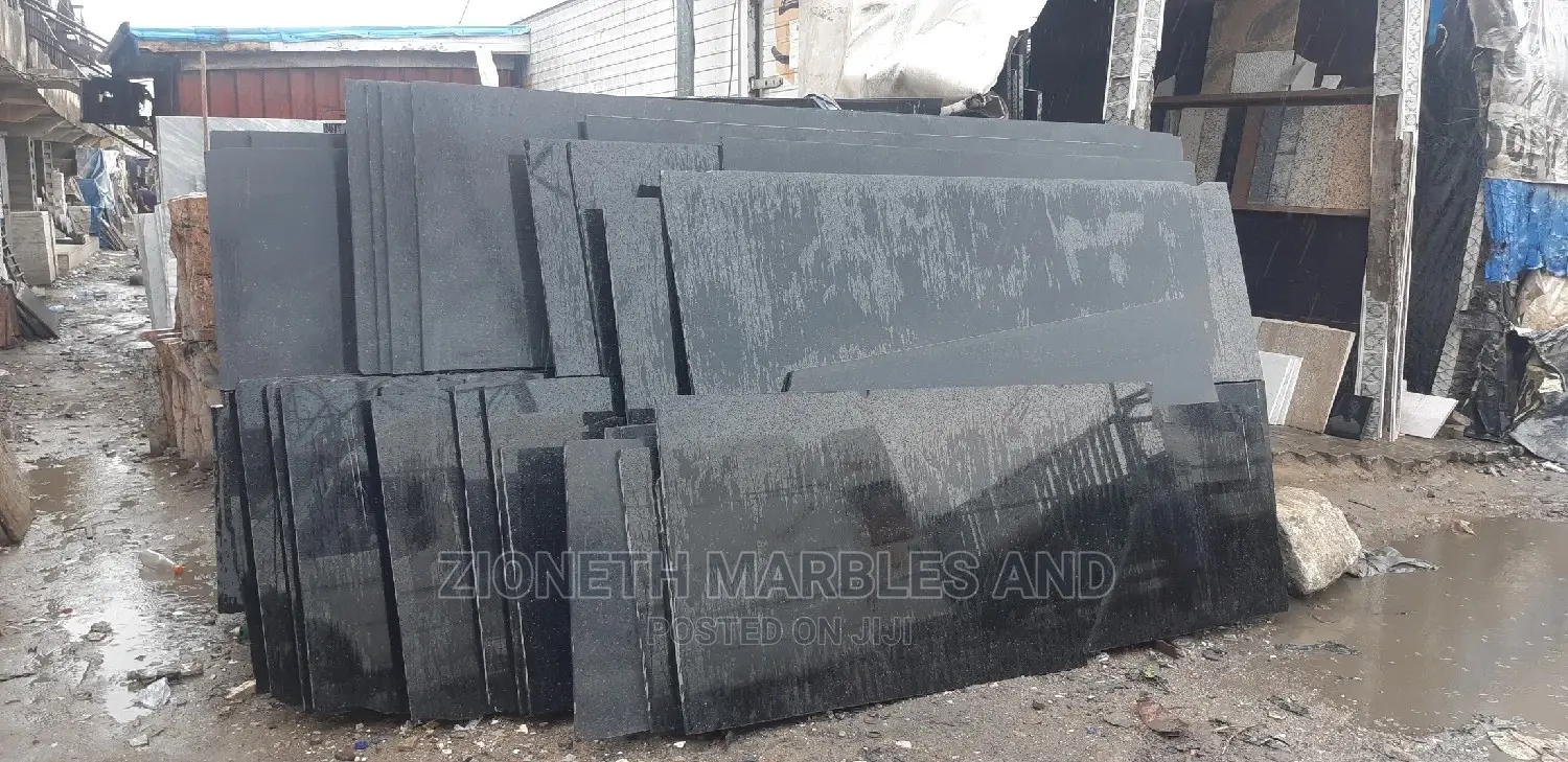 Quality Black Galazy Marble/Granite Slab