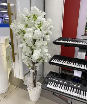 White Cherry Artificial Tree