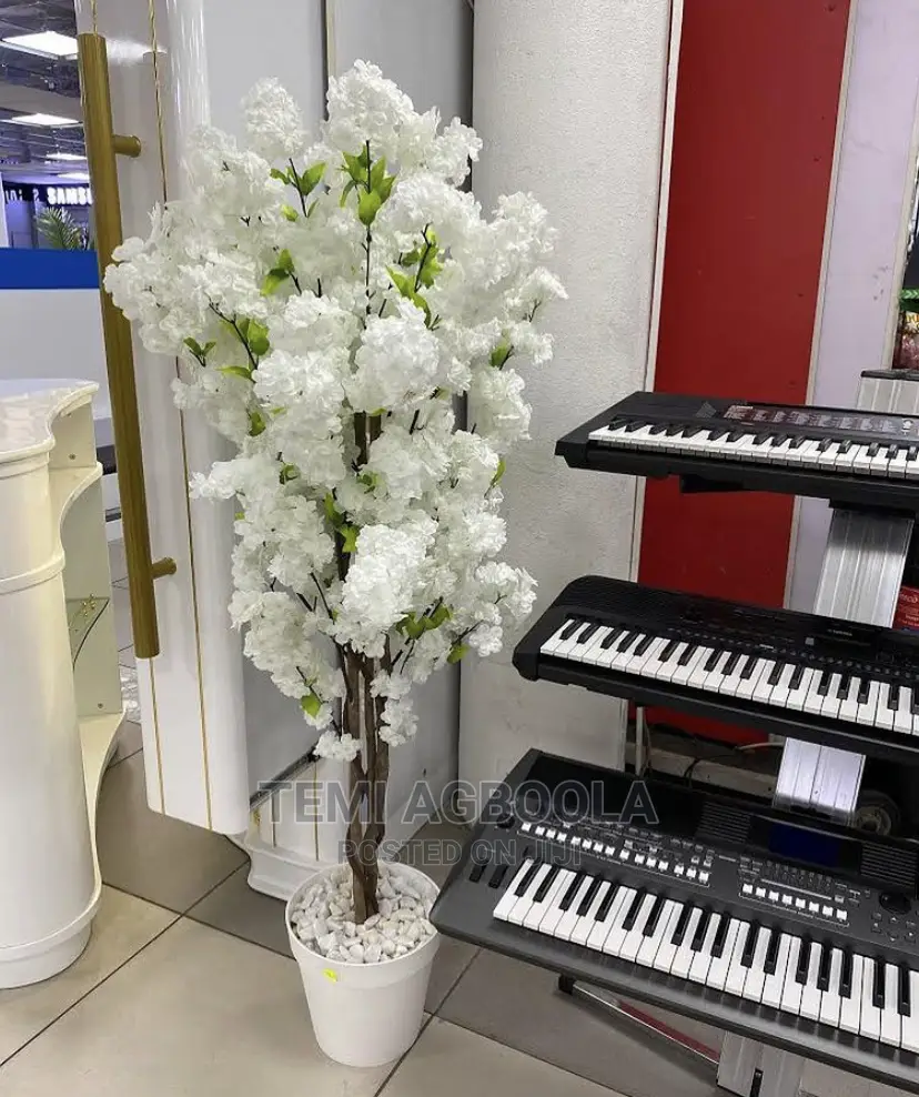 White Cherry Artificial Tree