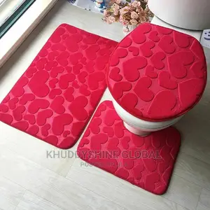 Toilet and Bathroom Set (3 Pcs)