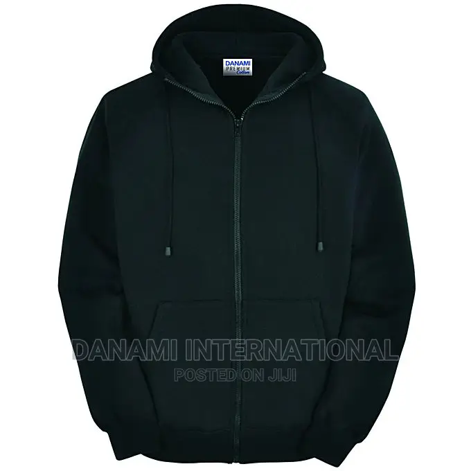 Black Hoodie With Zip