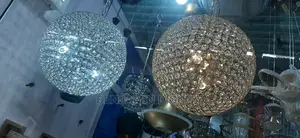 Rotationg Droped Crystal Pendant Light