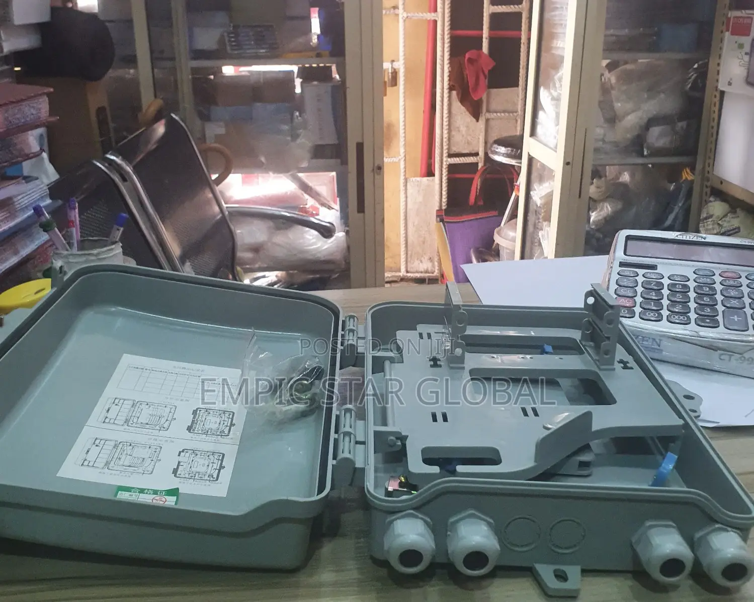Plastic 24 Core Fiber Optical Termination Box Splitter