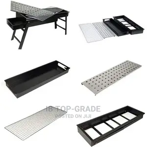Portable Charcoal 10 in 1 Outdoor Barbecue Grill Table Set
