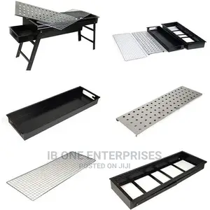 Portable 10 in 1 Outdoor Charcoal Barbecue Grill Table