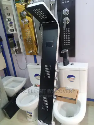 Black Shower Panel Bk