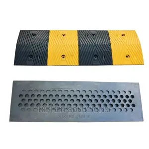 Black Yellow Rubber Speed Bump