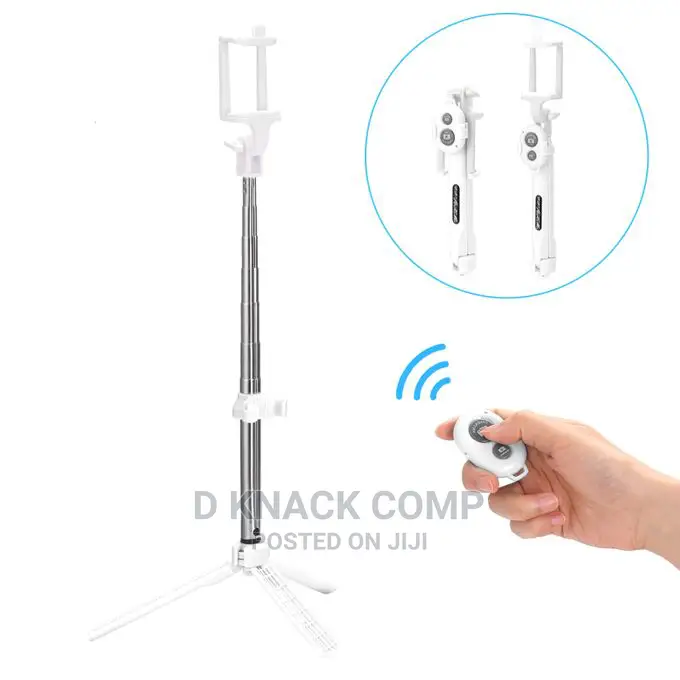 Handheld Cellphone Tripod Extendable Selfie Wireless BT