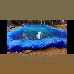 Earthen Over Thick Tarpulin for Fish Pond