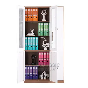 Steel Bookshelve With Mini Wardrobe