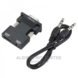 Photo - VGA to HDMI Converter Adapter With 3.5mm Audio Cable for PC