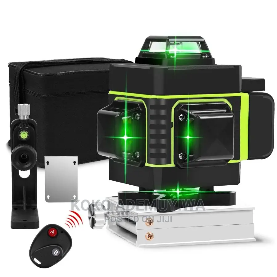 HILDA 16 Lines 4D Green Laser Level +Tripod +Adjust Bracket