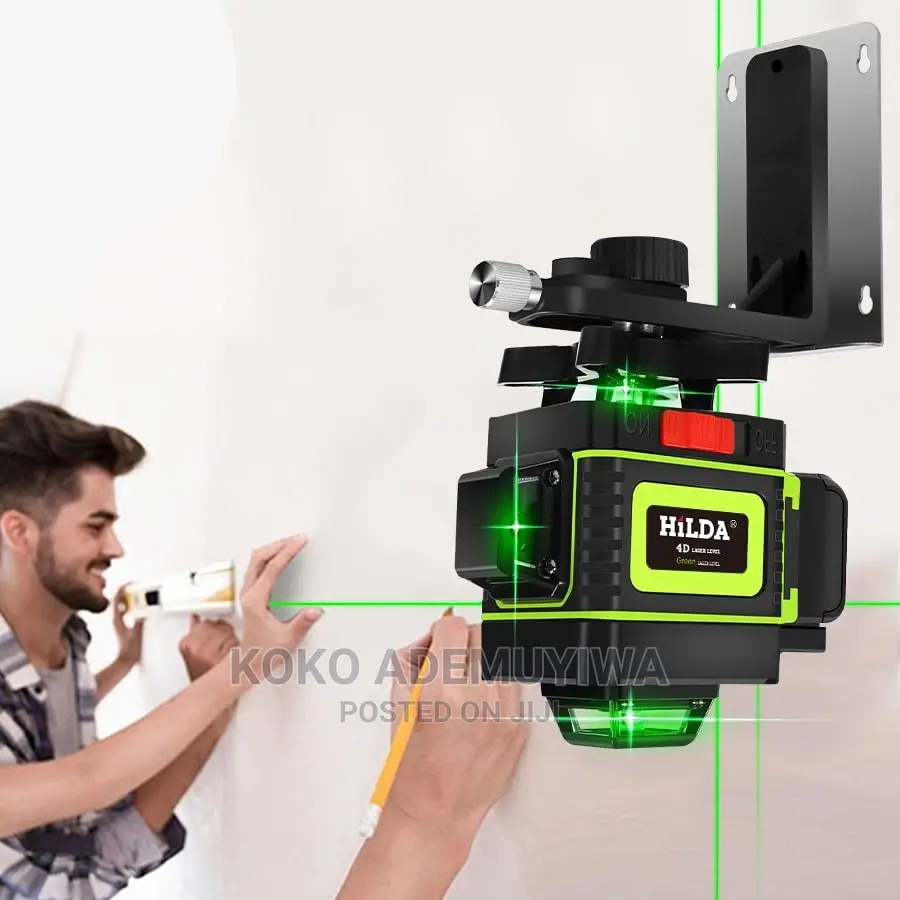 HILDA 16 Lines 4D Green Laser Level +Tripod +Adjust Bracket