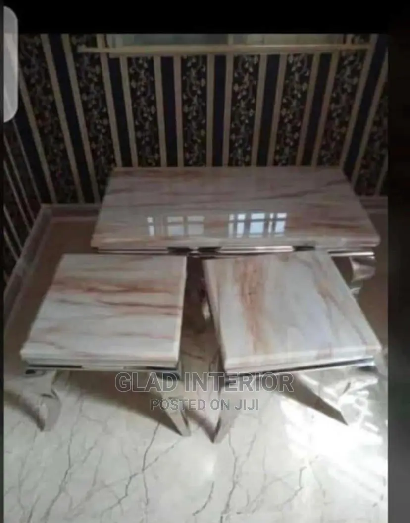 Marble Center Table With Stool