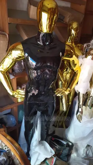 Gold and Black Body Full Male Mannequin
