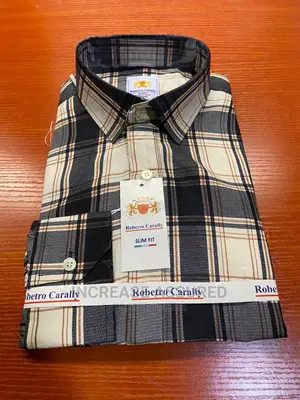 Quality and Fitted Checkers Long Sleeves Shirt