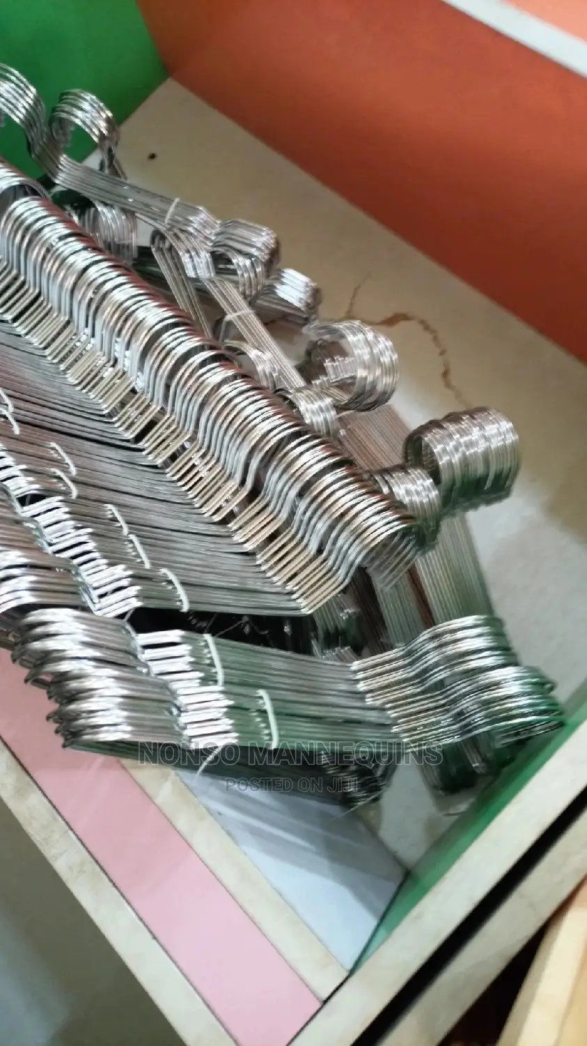 10 Pieces A Bundle Silver Clothes Hangers