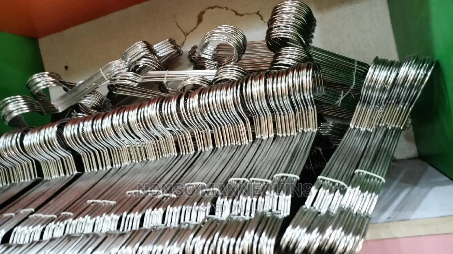 10 Pieces A Bundle Silver Clothes Hangers