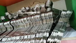 10 Pieces A Bundle Silver Clothes Hangers