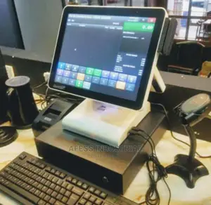 Desktop Cash Out Table With Table With Printer