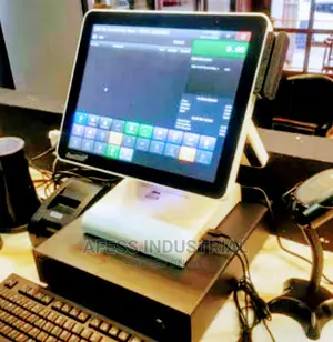 Desktop Cash Out Table With Table With Printer