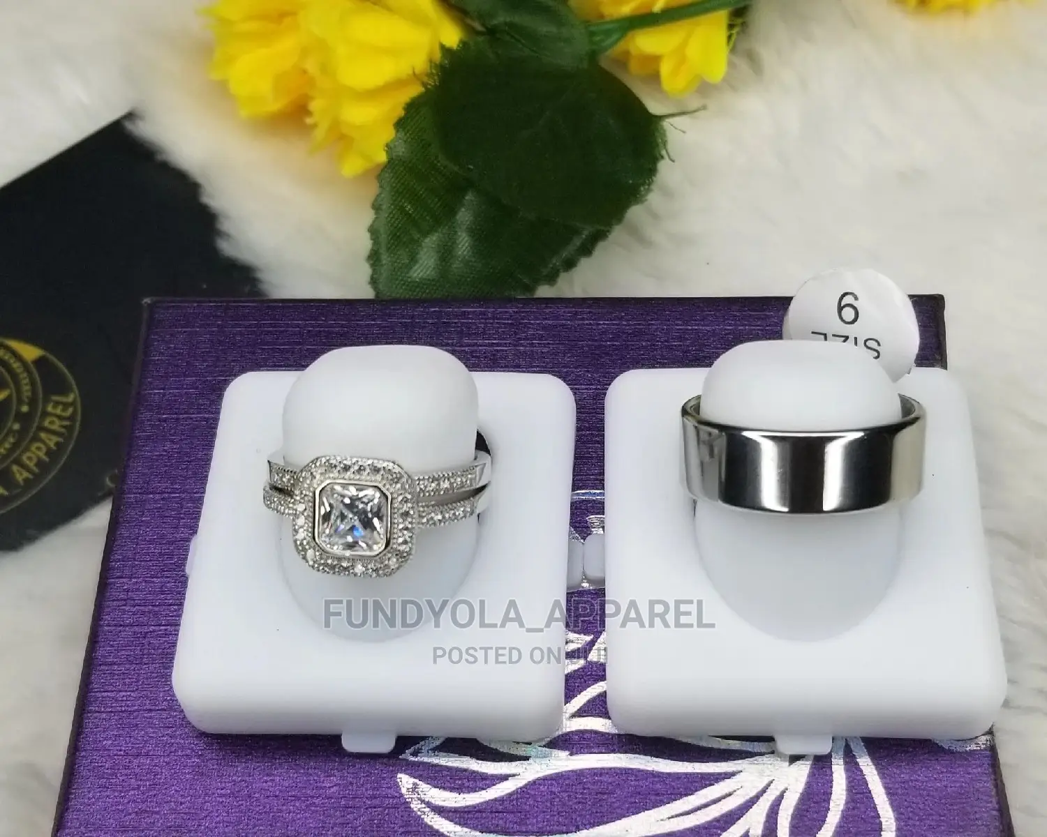 925 Sterling Silver Wedding Set