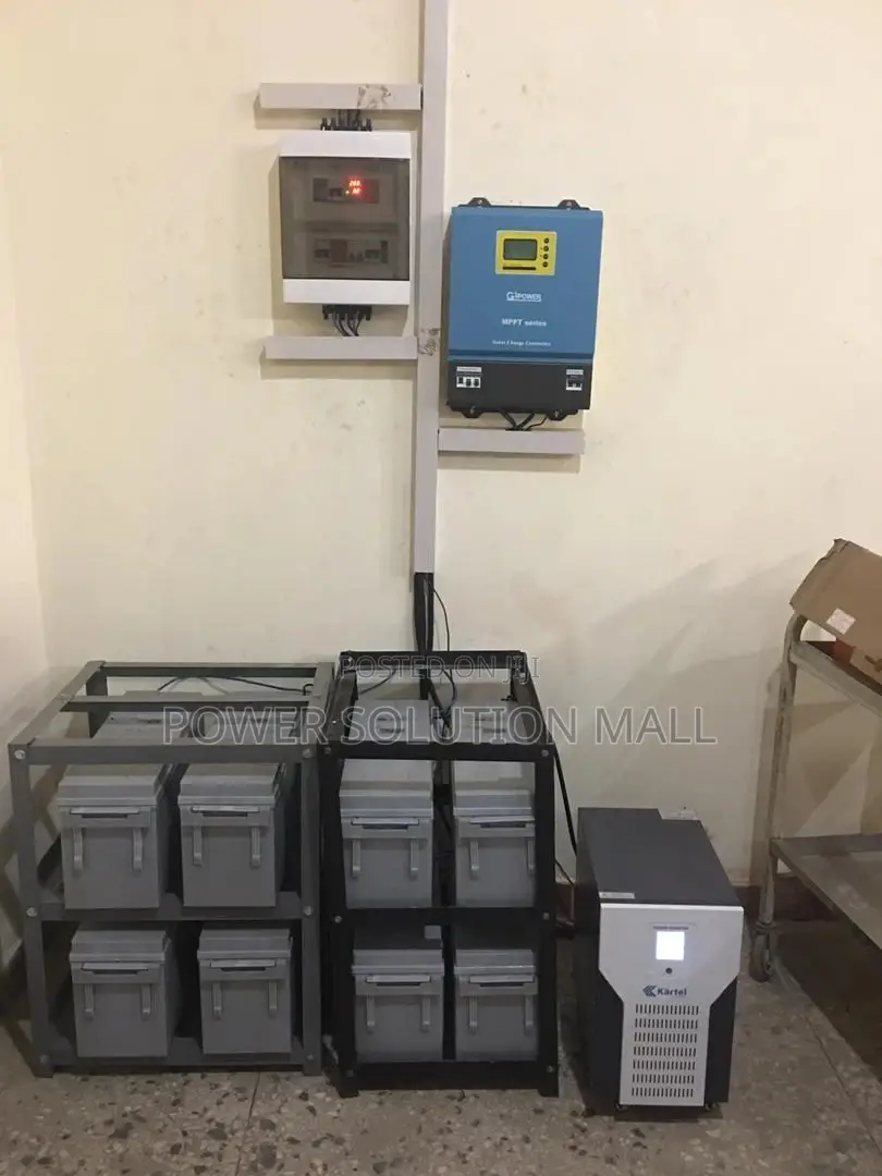 Complete 10kva Solar System With 8 Batteries 30 Panels