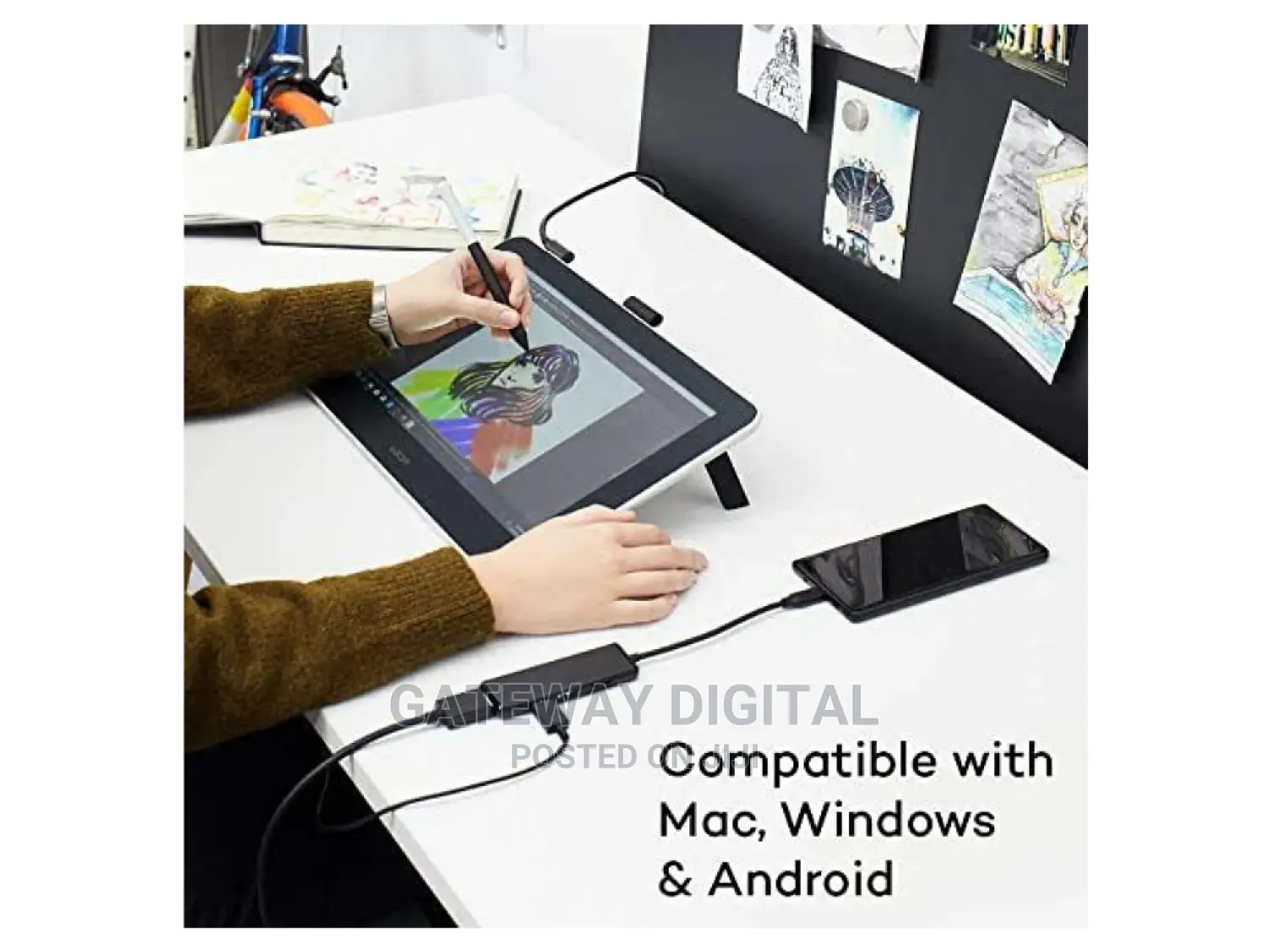 Wacom One Digital Drawing Device With Screen 13.3