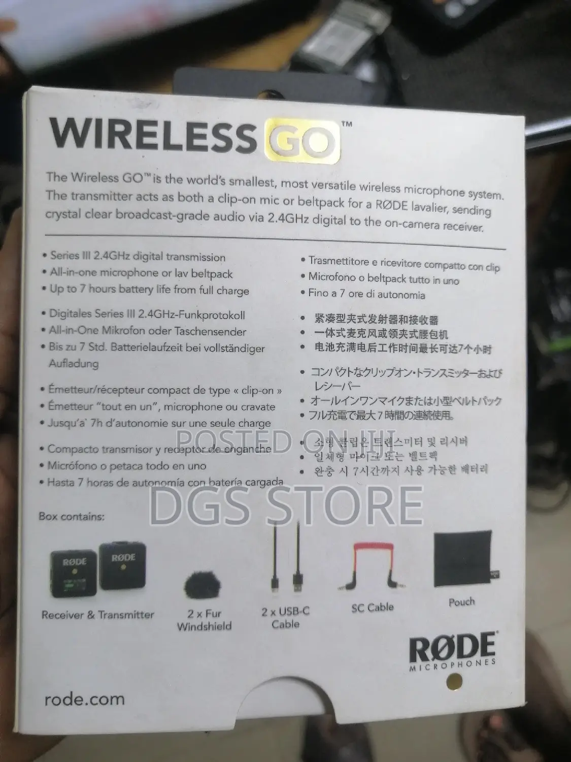 Rode Wireless Go Compact Microphone System