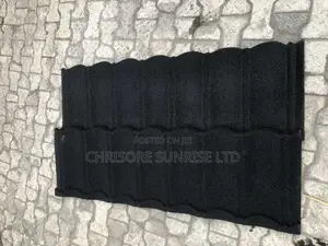 Photo - Pure Black Kristin Stone Coated Roofing Sheet In Enugu
