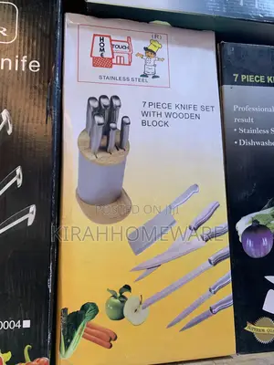 Knife Set With Wooden Block