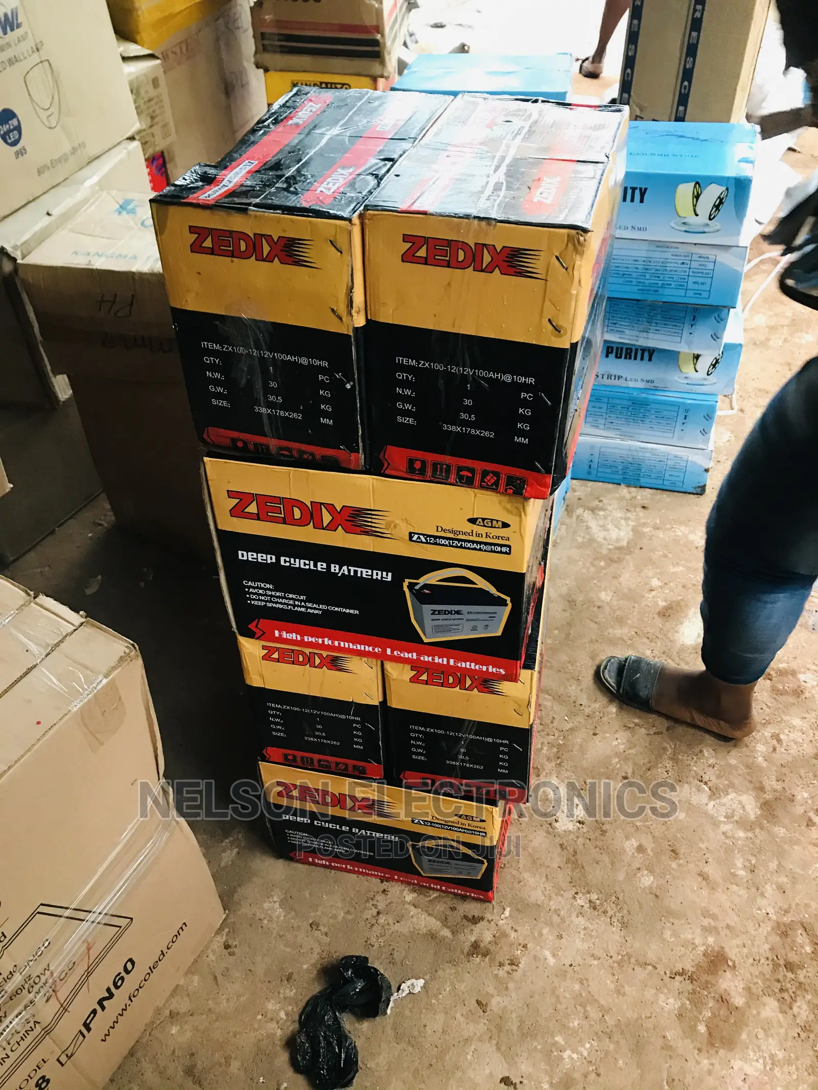 Zedix Solar Battery 12v 100ahs With Warranty
