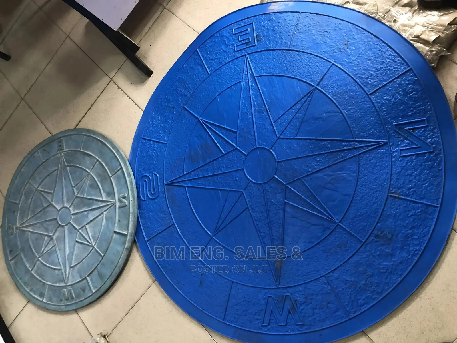 Compass Medallion Mold Mart for Concrete Floor Round