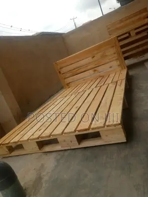 Pallet Bed Frame 4by6 Polished