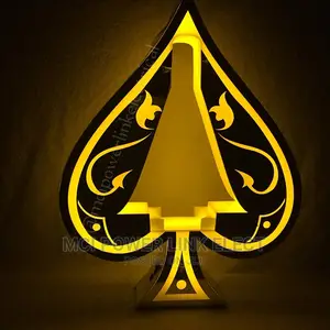 Ace of Spade Bottle Presenter VIP Serving Tray