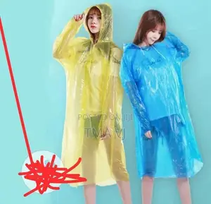Photo - Disposable Hooded Emergency Protective Raincoat