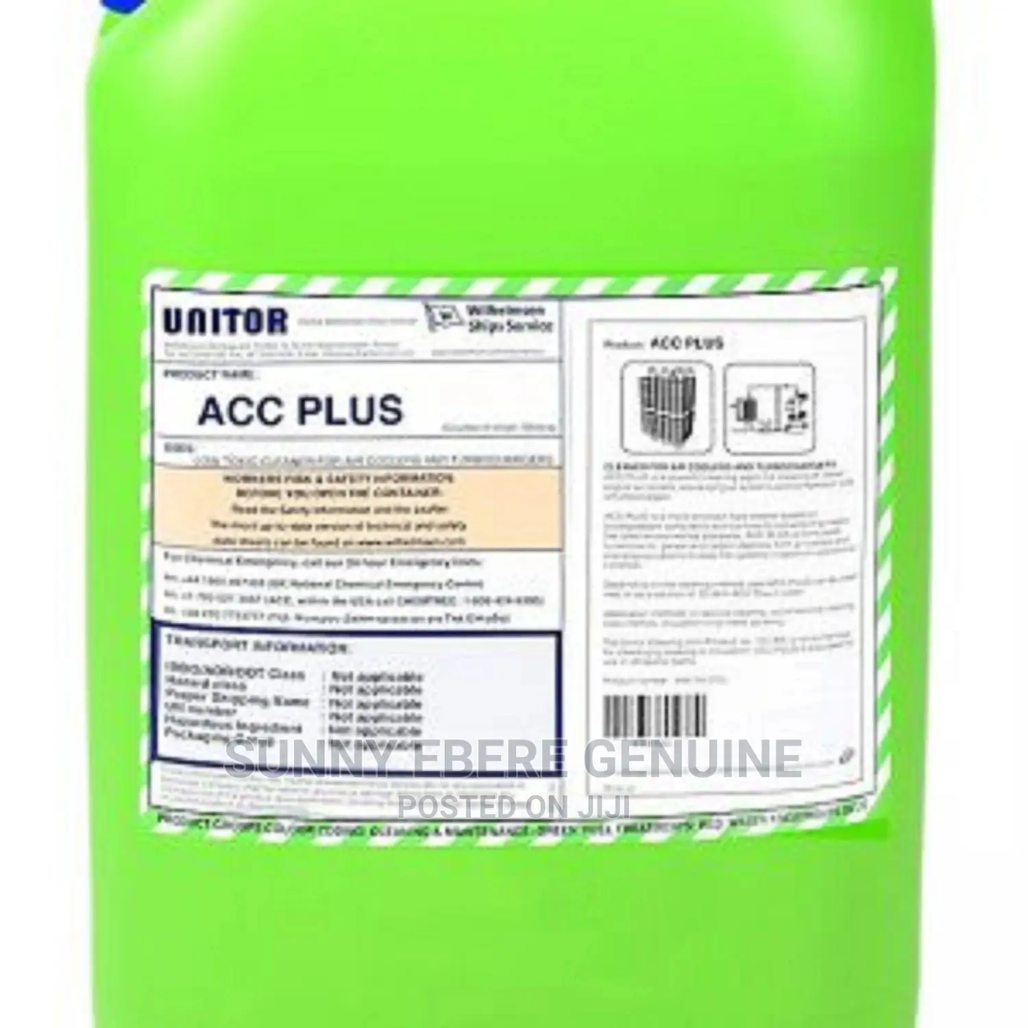 Unitor ACC Plus Cleaner 25 Ltr 100 Genuine in Ojo Electrical Hand
