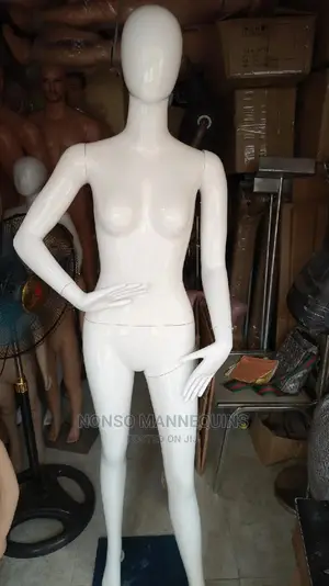 Size 8 Glossy White Female Faceless Detachable Mannequins