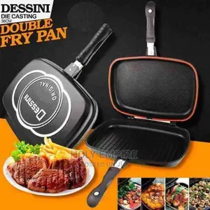 Double Sided Grill Nonstick Fry Pressure Pan