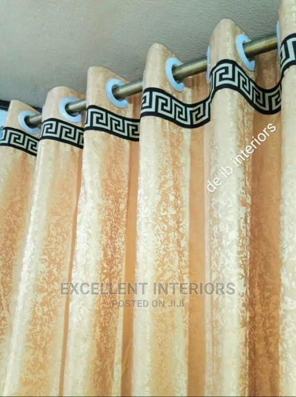 Quality Versace Designed Plain Curtain