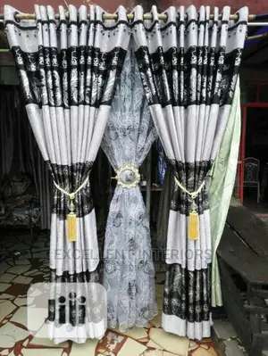 Quality 3border Satin Curtains